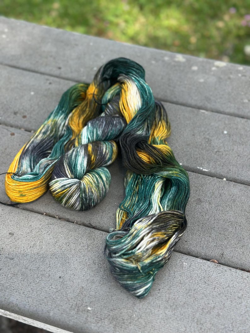 emergence-hand-dyed-merino-wool-yarn-green-gold-gray-etsy