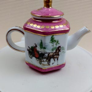 Vintage mini teapot porcelain