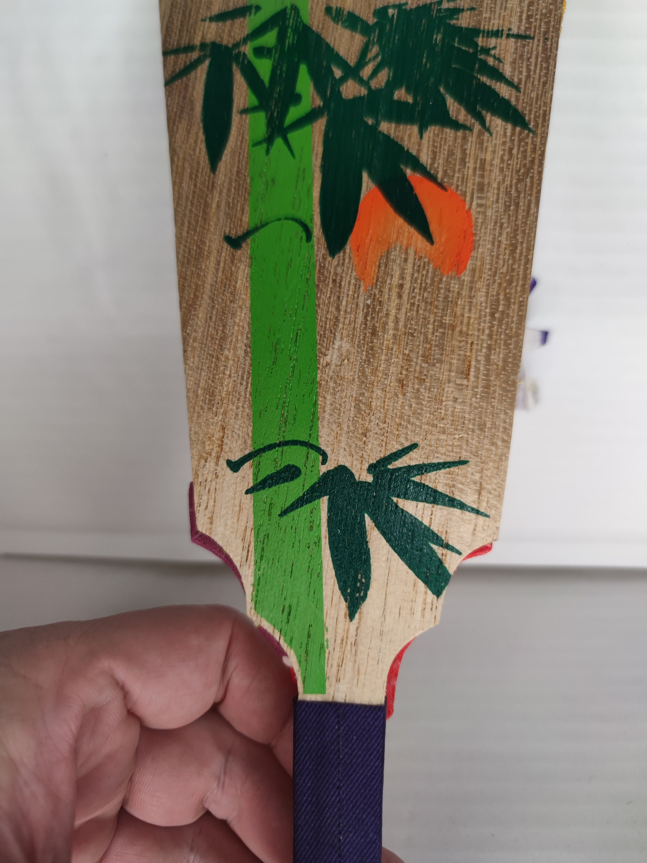 Japanese Geisha Hagoita Wooden Fan Paddle Vtg Hanetsuki Japanese Geisha Hagoita Wooden Fan Paddle Vtg Hanetsuki