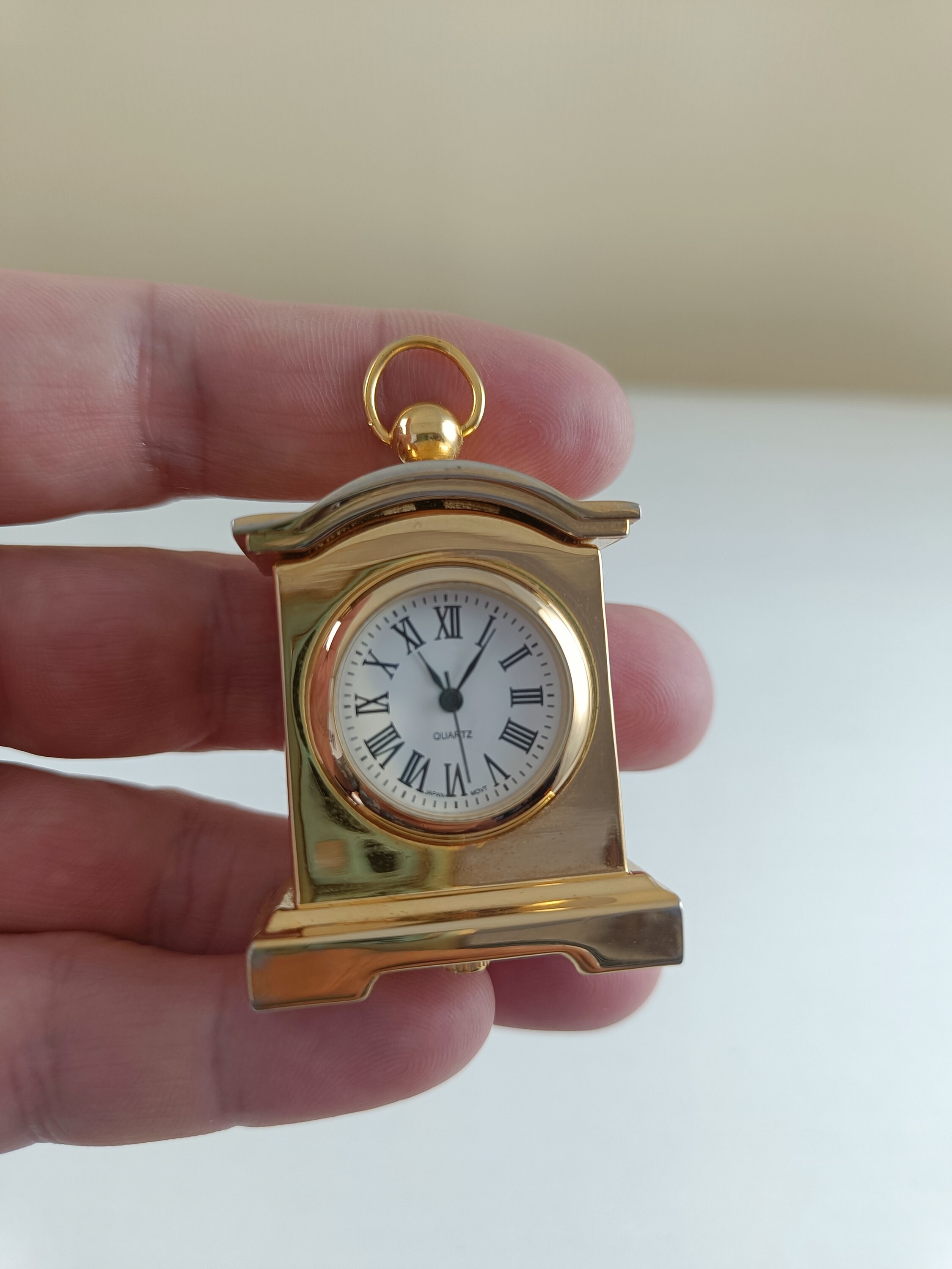 Vintage Mini Table Clock Collectible Dollhouse Clockquartz Etsy Canada