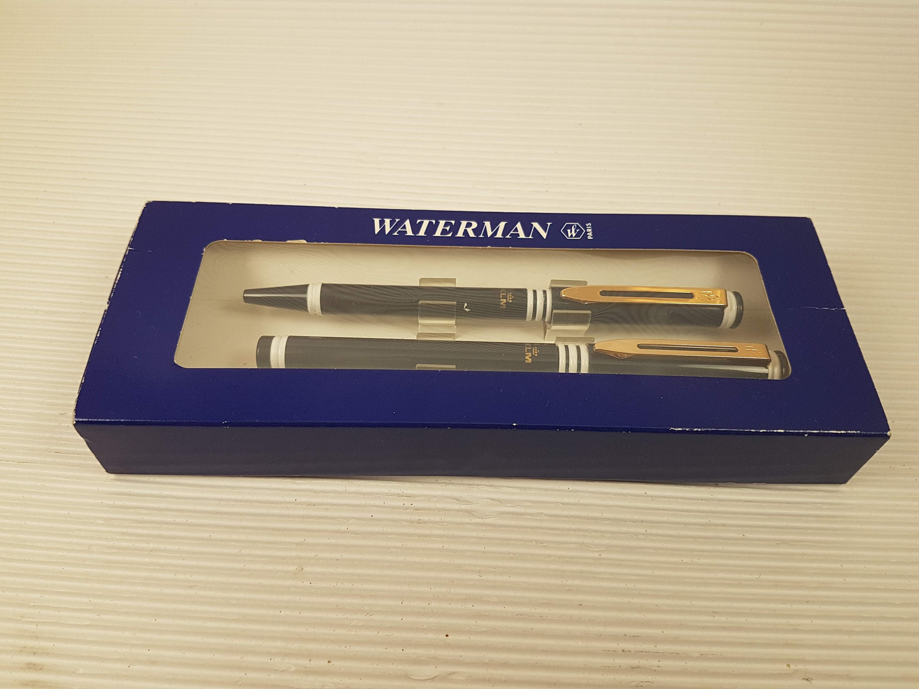 ウォーターマン ゴールドペン先万年筆＆ボールペンセット - フランス製