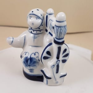 Gshel &#39;Frauenfigur Porzellan Vintage Made in UdSSR