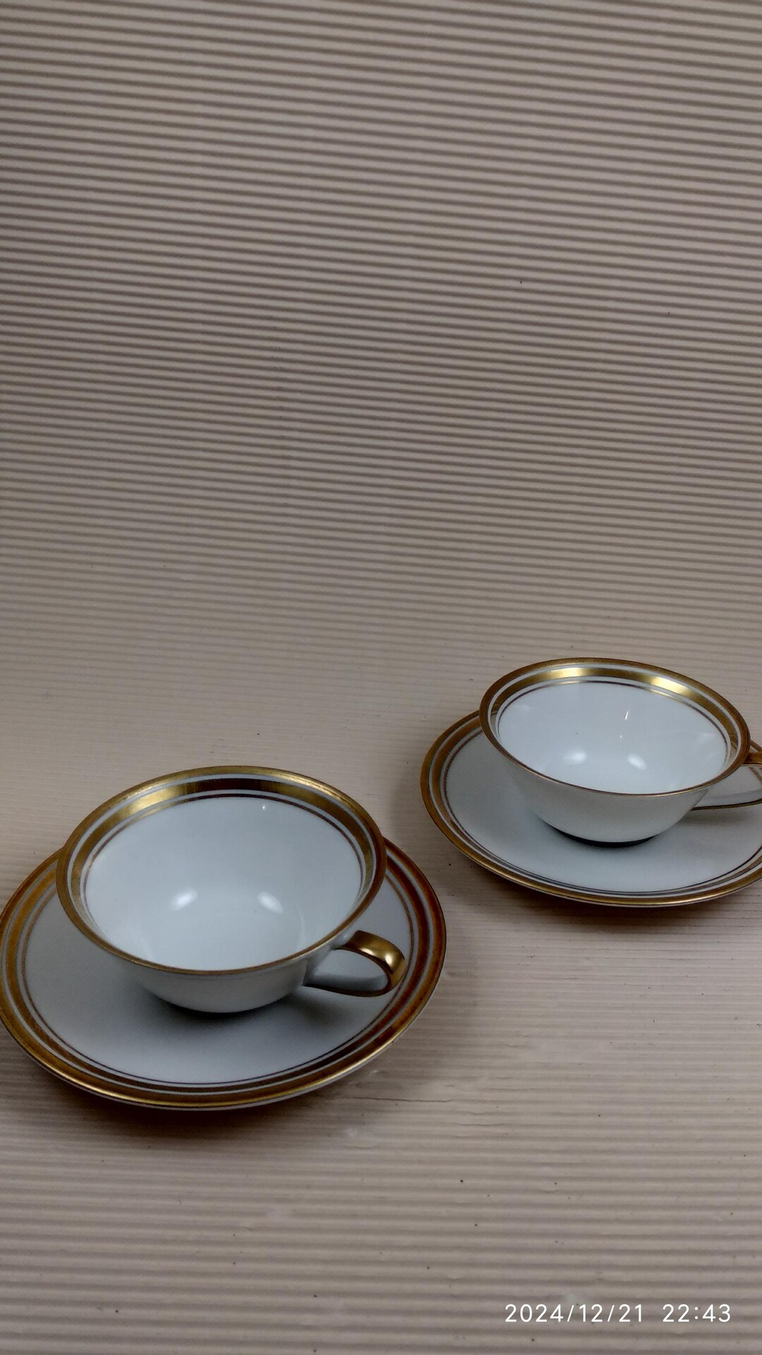 Vintage Weimar Germany Porcelain Cup and Saucer - Marked