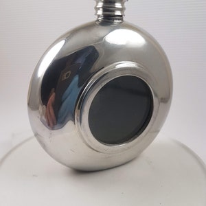Vintage Sheffield english pewter Flask tin