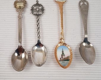 Vintage Sammlerstück Teelöffel Souvenir Venezia Moskva Washington Norwegen