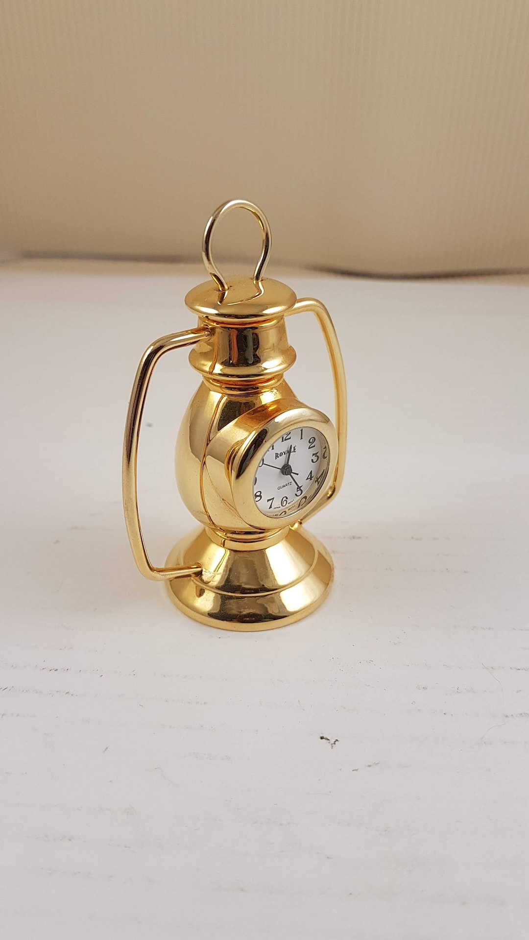 Vintage Mini Table Clock, Collectible Dollhouse Clock,quartz Clock Gold Clock Miniature Etsy