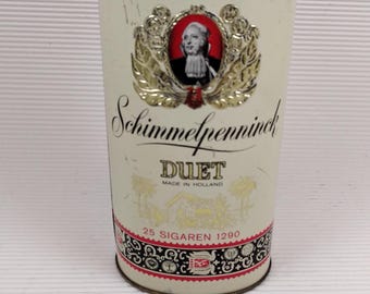 Vintage Schimmelpenninck Duet 25 Sigaren 1290 Scatola di sigari di latta Holland Tobacciana