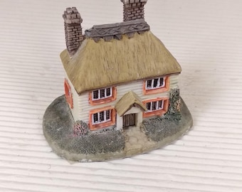 Vintage miniatuur huisje om te verzamelen, hoogte: 8 cm