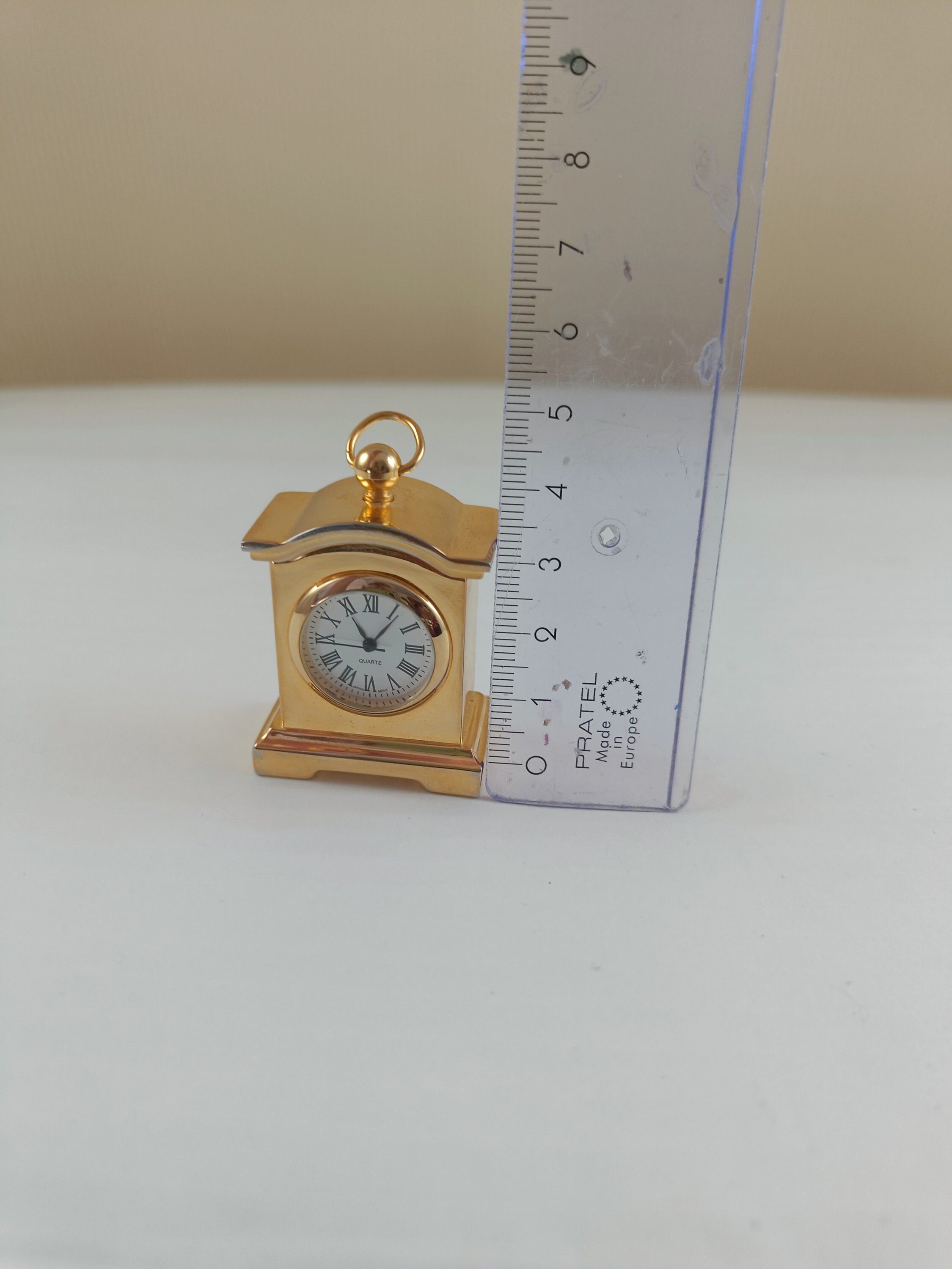 Vintage Mini Table Clock Collectible Dollhouse Clockquartz Etsy Canada