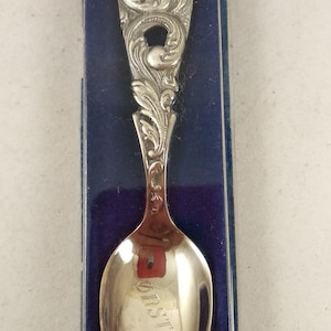 Vintage samlartesked försilvrad Norge