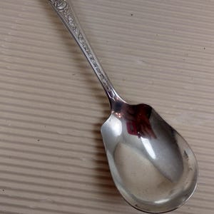 vintage samlartesked försilvrad nationell silver