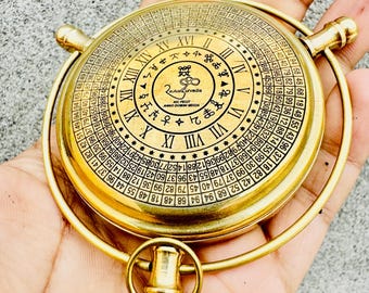 Goldenes Kompass-Alethiometer – His Dark Materials Prop | Symbol-Leser-Wahrheitserzähler | Einzigartiges Fantasy Geschenk