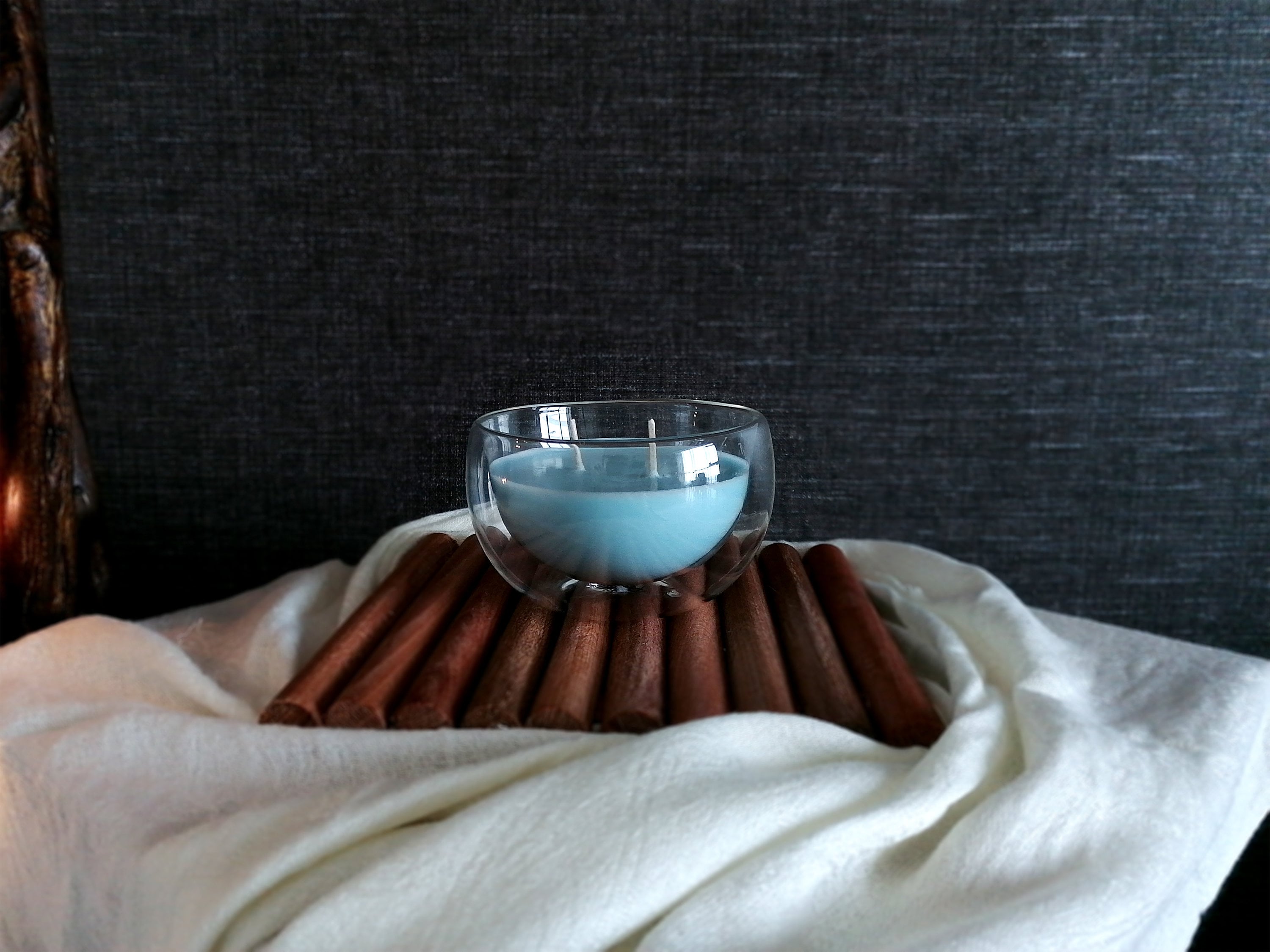 Doublewalled Glass Bowl Handmade Soy Wax Candles Color Options Etsy