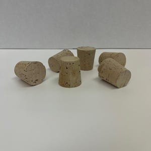 Cork Stoppers - Pack of 24 - size #16 - 1+3/8 inch top diameter by 1+1/8 inch bottom by 1.5 inch height.