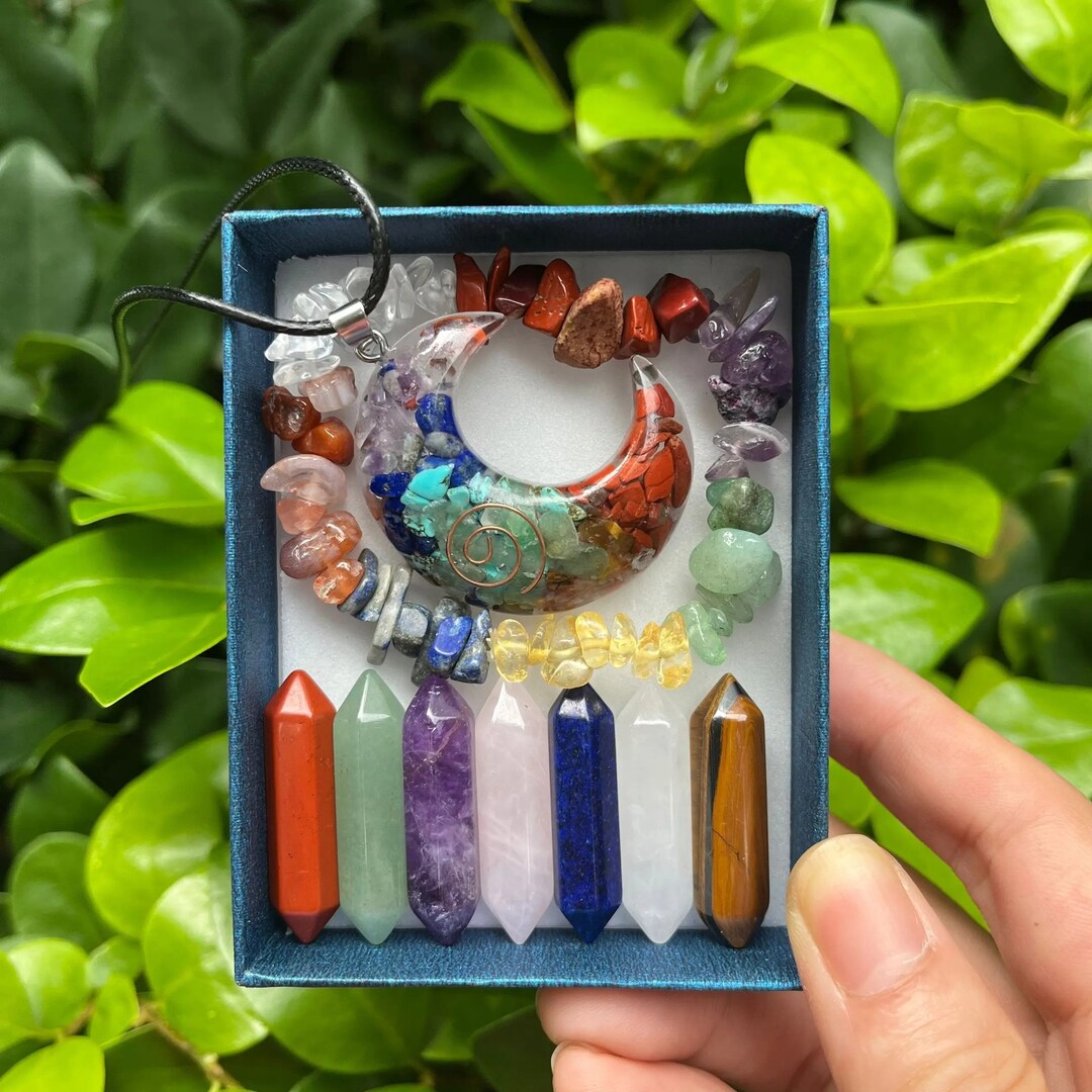 Chakra Healing Stones and Crystals Set,hexagon Rose Quartz Gems for ...