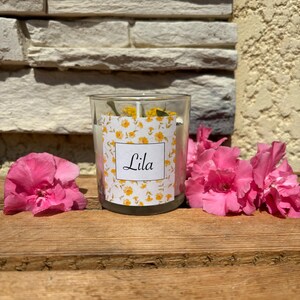 Lilac scented candle