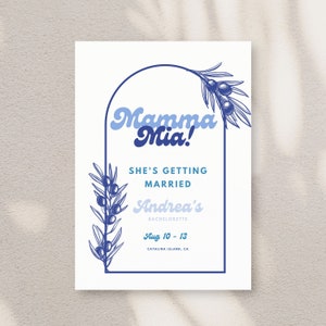 Mamma Mia She Is Getting Married Banner – Schwarz-glitzernd, Für Hochzeit, Verlobung, Bridal Shower