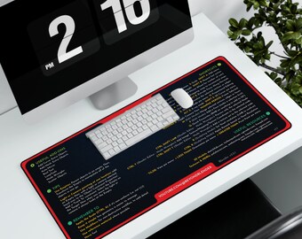 Alfombrillas de escritorio - Rojas - Atajos de Blender y más