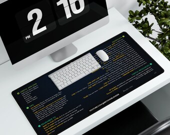 Alfombrillas de escritorio - Negras - Atajos de Blender y más