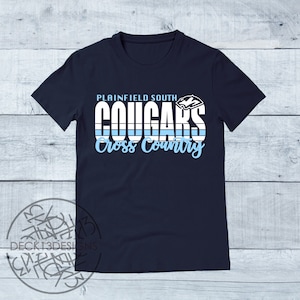 Plainfield South Cougars Cross Country Spirit Wear T-shirt