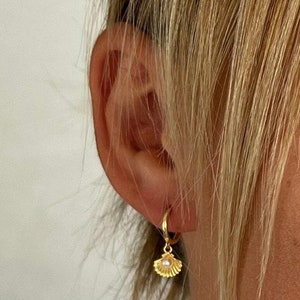 Shell earrings | Earrings with shells | Boho style earrings | 925 sterling silver | Shell earrings gold | Shell earrings silver
