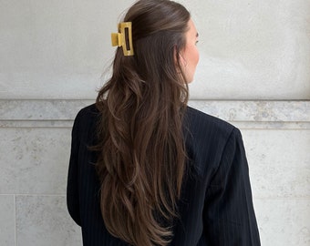 Hair clip thin hair | Hair clips for fine hair | Sustainable hair clip 8 cm | Acetate tortoiseshell look | Hair clip for thin hair
