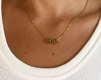 Mom Necklace | Necklace with Mom Pendant | Mama Necklace | Gift Idea for Mothers | Mom Gift | Mother's Day Gift | Mother Gifts