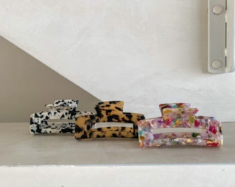 Large hair clip for thick hair | Sustainable acetate hair clip | 10.5 cm | Large hair clip | Large hair clips | High-quality hair clips