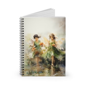 Irish Folklore Fairies Watercolor Notebook - Enchanting Fantasy Art