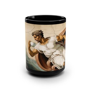 Sistine Chapel-Inspired Creation Mug | In the Beginning, There Was Coffee!