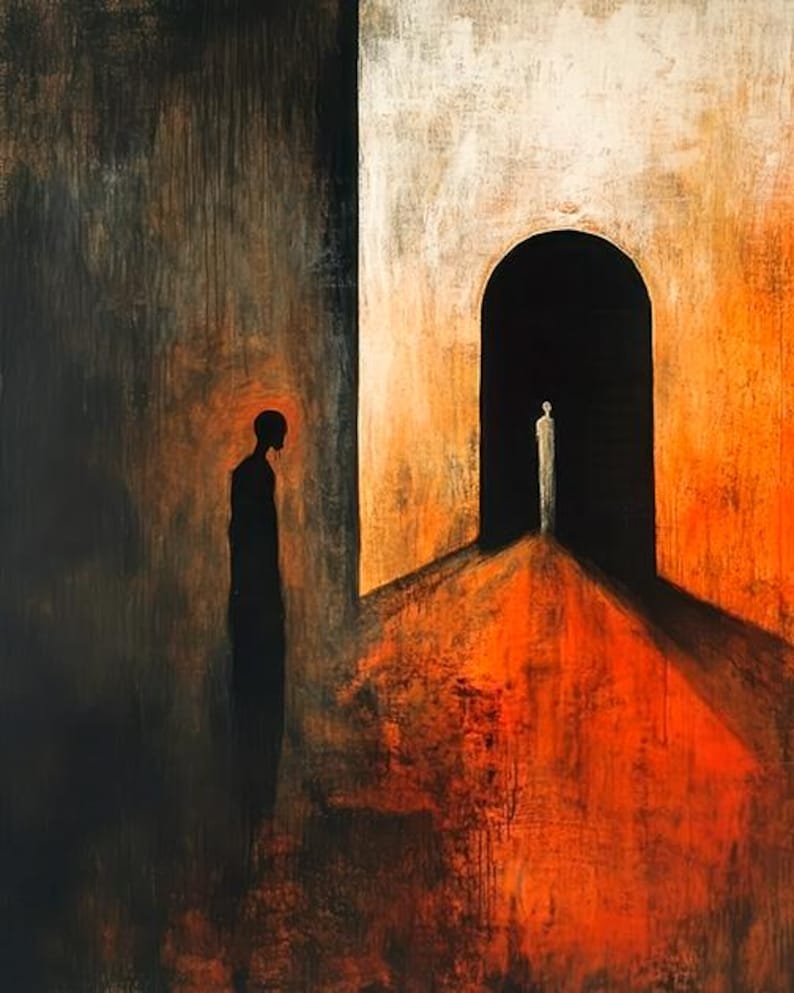 Shadow and Light Abstract Art | Modern Spiritual Digital Print ...