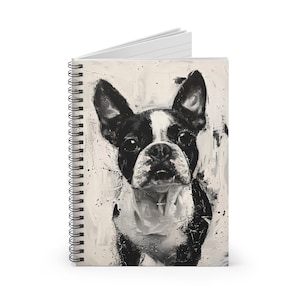 Boston Terrier Spiral Notebook - Perfect Dog Mom Gift, Artistic Boston Terrier Lover Journal, Ideal for Pet Notes & Sketches