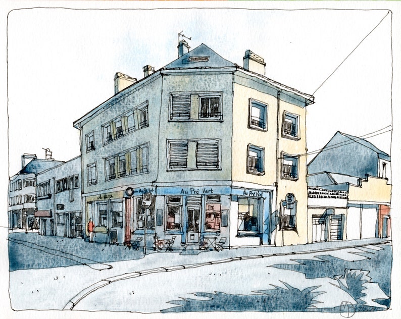 Portrait de maison à l'aquarelle image 1