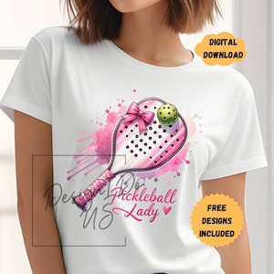Pickleball Lady Clipart Shirt Sublimation Design Digital Download PNG, Instant Download, Pink Pickleball Tshirt PNG, Diva Glass Cup PNG