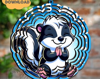 Skunk Let Us Spray Welcome Sign, Funny Round Sublimation PNG
