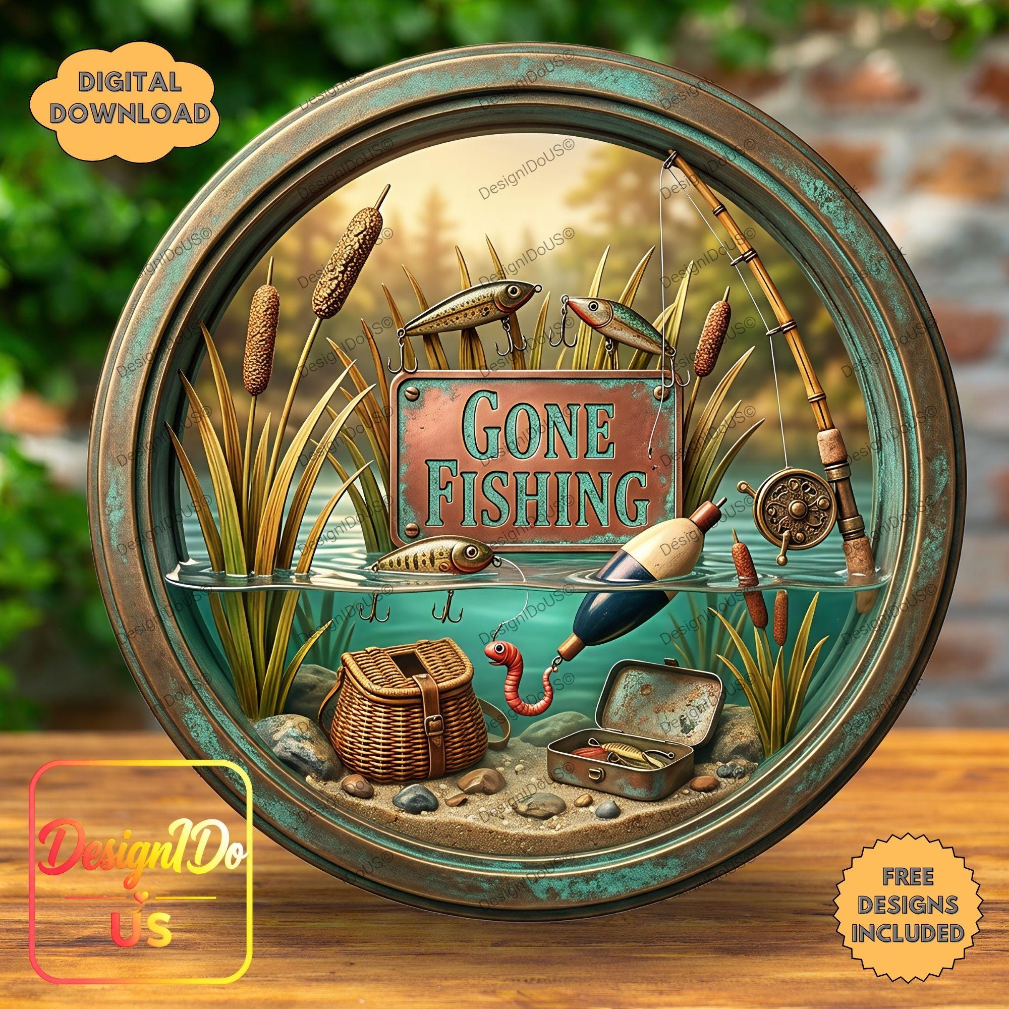Vintage Fishing Ornaments - Etsy
