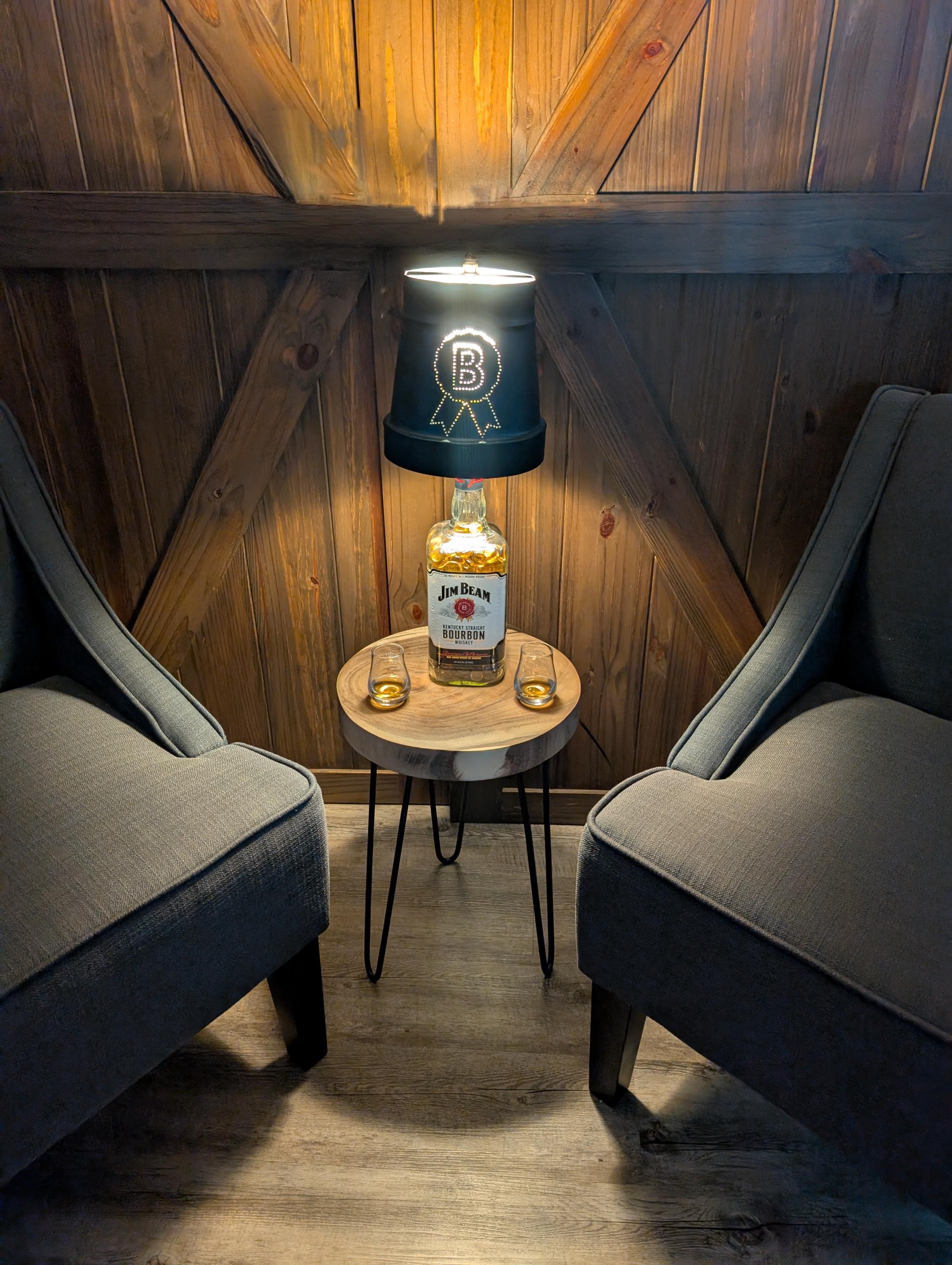 Jim Beam Bottle Lamp - Etsy