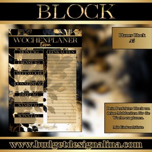 Block "Wochenplaner-Essen" A5