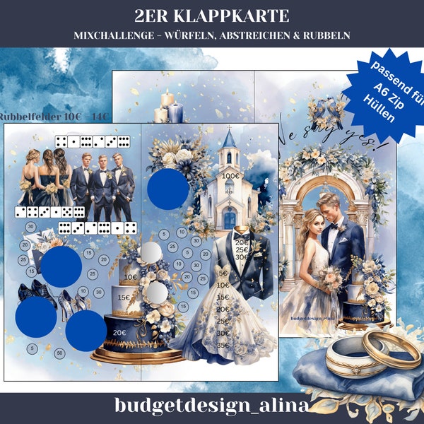 We say yes Mixchallange Klappkarte Hochzeitschallenge