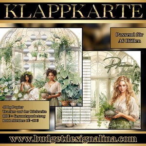 Pflanzen Liebe 2er Klappkarte