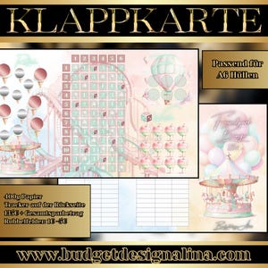 Freizeitpark Bingo 3er Klappkarte