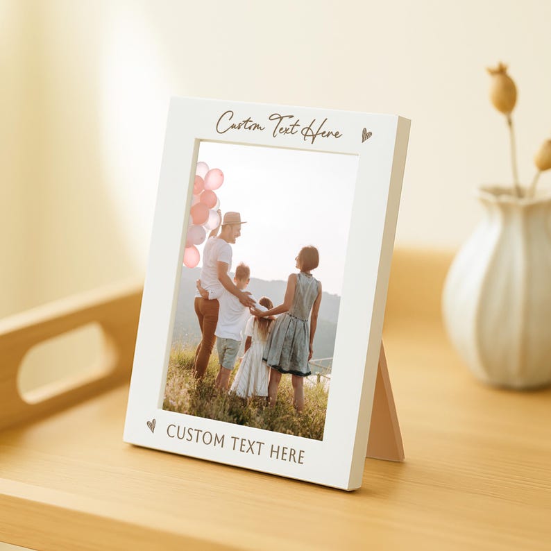 Custom Photo Frame 7x5 | Any Text Engraving | Gift for Any Occasion | Engraved Picture Frame 6x4 | Bespoke Keepsake Personalised Home Decor image 8