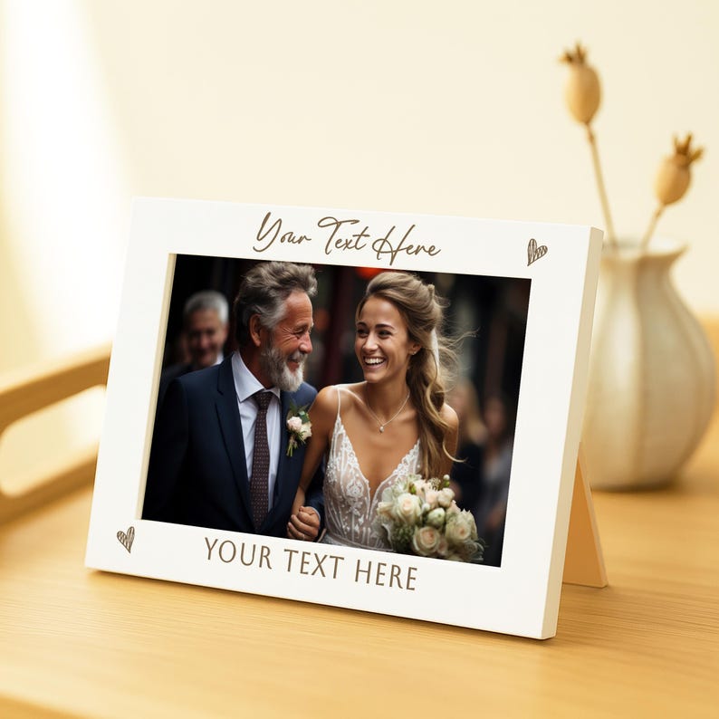 Custom Photo Frame 7x5 | Any Text Engraving | Gift for Any Occasion | Engraved Picture Frame 6x4 | Bespoke Keepsake Personalised Home Decor image 6
