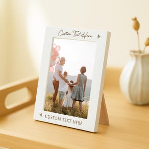 Custom Photo Frame 7x5 | Any Text Engraving | Gift for Any Occasion | Engraved Picture Frame 6x4 | Bespoke Keepsake Personalised Home Decor image 2
