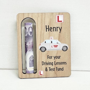 17th BIRTHDAY CARD DRIVING LESSON CARD Son Daughter Driving Money Wallet - Foto 4