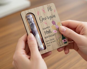 16th Birthday Money Gift - 16th Money Wallet - 16th Birthday for Her - 16th For Women - 16th Birthday Money Holder - Birthday Girl