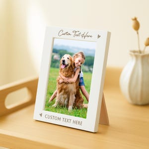 Custom Photo Frame 7x5 | Any Text Engraving | Gift for Any Occasion | Engraved Picture Frame 6x4 | Bespoke Keepsake Personalised Home Decor image 4