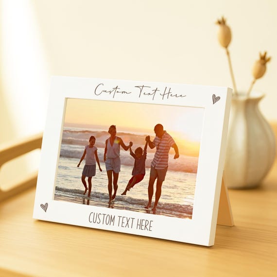 Custom Photo Frame 7x5 | Any Text Engraving | Gift for Any Occasion | Engraved Picture Frame 6x4 | Bespoke Keepsake Personalised Home Decor