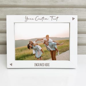 Custom Photo Frame 7x5 | Any Text Engraving | Gift for Any Occasion | Engraved Picture Frame 6x4 | Bespoke Keepsake Personalised Home Decor