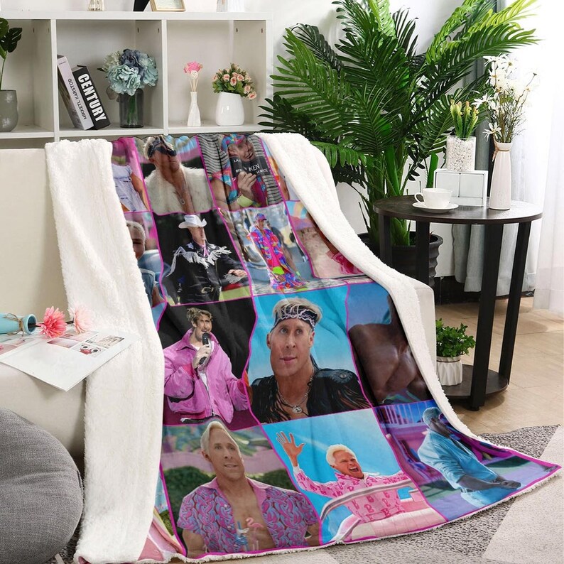 Barbie Movie Blanket Ryan Gosling Ken Barbie Movie Soft Cozy - Etsy
